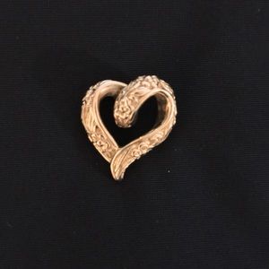 Vintage Gold 14k Heart Necklace without chain